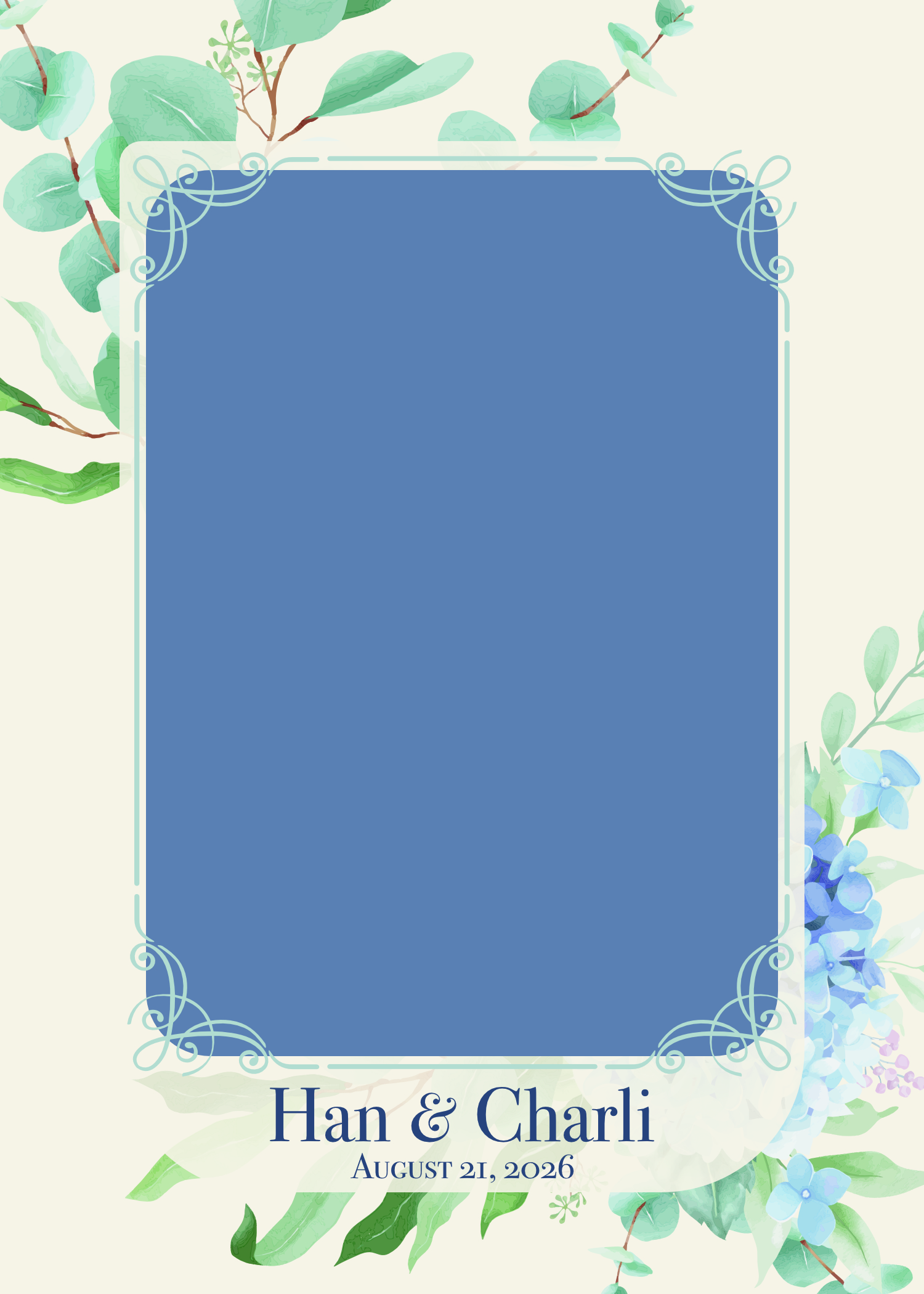 wedding guest book front